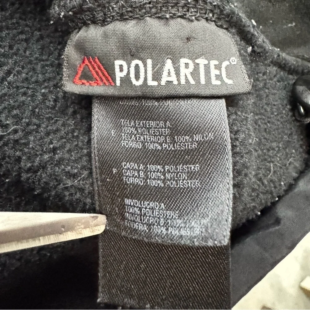 The North Face Polartec Fleece Jacket Men’s XL Black Full Zip Outdoor Hiking